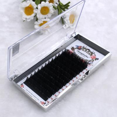 China Natural Soft Handmade Lashes Korean Fiber 0.03 PBT 0.05 0.07 0.1 0.12 0.15 0.2 0.25 Matte Black Eyelash Extensions for sale