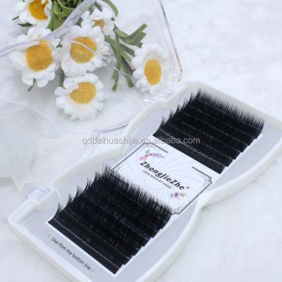 China Natural Soft Flat Eyelash Extensions Soft Light Material Synthetic Fur 0.1/0.15/0.2 And Hand Made Type for sale