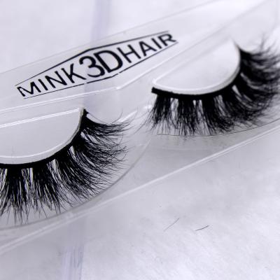 China Feather BH22 Make Up Eye Lashes 3D Mink Strip Custom Made Clear Band 2019 New Products for sale