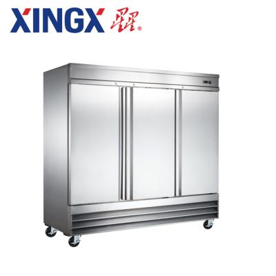 China Upright Single-temperature 3-door commercial deep freezer_CFD-3FF-HC-Refrigeration equipment for sale