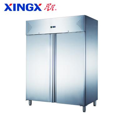 China Single-temperature Cabinet Stainless Steel Refrigerator GN2/1_GX-GN1200TN-Refrigeration Static Refrigerated Equipment for sale