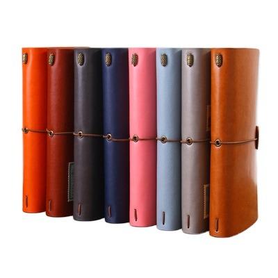 China Custom Printing Agriculture Design A5 Travel Vintage Leather Sport PU Leather Notebooks for sale