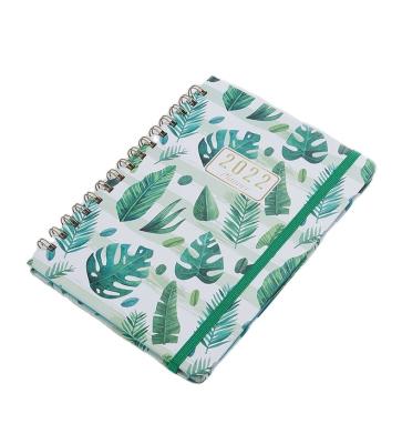 China Spiral Binding Notebook 2022 Ready To Ship Wire Binding Diary Journal Notebook Daily Weekly Yearly Planner for sale