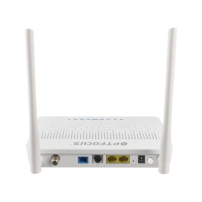 China FTTH Network 12 Years Factory Supply 1GE 1FE VOIP Telephone CATV RF WIFI WDM Fiber Optic Modem GPON EPON ONU Ontario ftth for sale