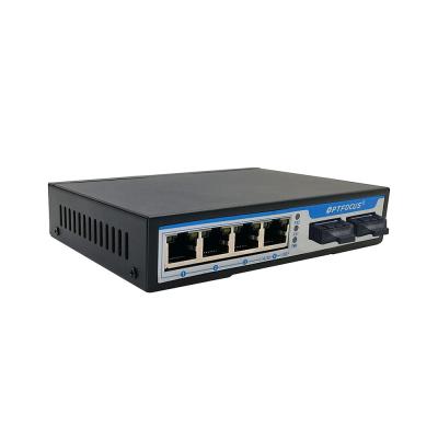 China FTTX 4 Port Ethernet 1000M Fiber Optic Switch Converter SC/LC/FC/ST OEM Available for sale