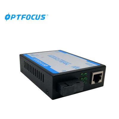 China SC BIDI 10/100/1000M Single Mode Single Fiber Optic Media Converter OFS-GWS01/02-20 for sale