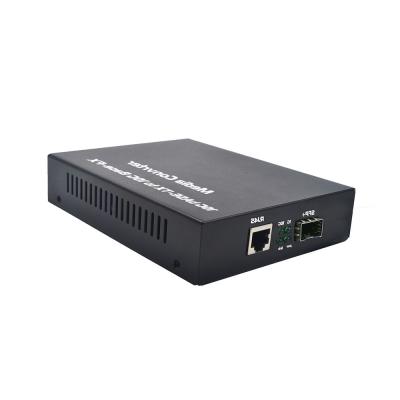 China FTTH Solution 1 Port 10G SFP+ Fiber Media Converter Single Mode Duplex Multimode Media Converter for sale