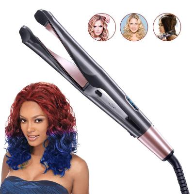 China Amazon Home.Hotel.salon sales hair curler irons 2 in 1 automatic women lazy portable hair curler LCD display electric hair curler for sale