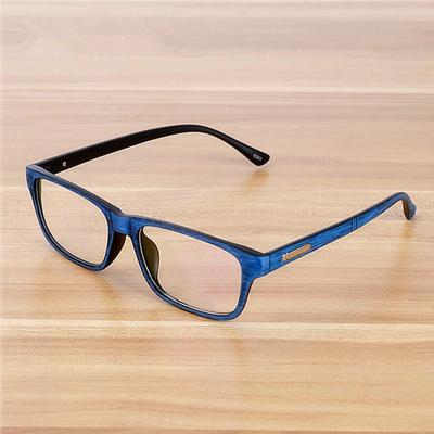 China Comfortable stylish and not easily deformed retro men women glasses pattern wood grain optical glass square hot selling wooden frames glasses frame for sale