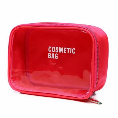 China 2018 Factory Made Eco-Friendly Material Transparent Logo PVC Bag Custom Cosmetic Women Travel Organizer Clear Wash Pouch for sale