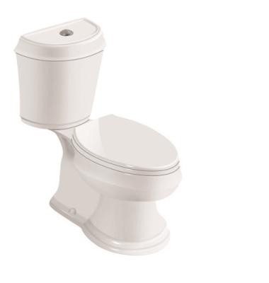 China Ceramic Washdown Flushing Rear Outlet Fashion Two Piece Toilet KL1810-3810 for sale