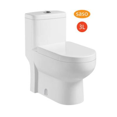 China Chaozhou Toilet Bowl Double-flush Saudi Arabia Standard Water Saving 3.2L/4.8L One Piece Toilet for sale