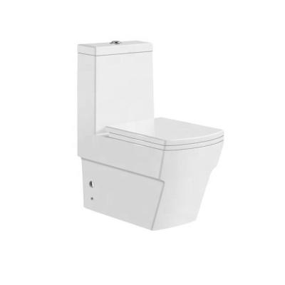 China Double-flow Chaozhou manufacturer bathroom washodown toilet one-piece ceramic wc wc commode for sale