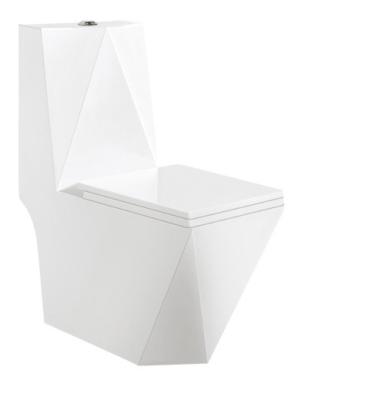 China Popular Ceramic Toilet Bowl Washdown WC Double-Flow Middle East/Africa One-Piece Bathroom Toilet for sale