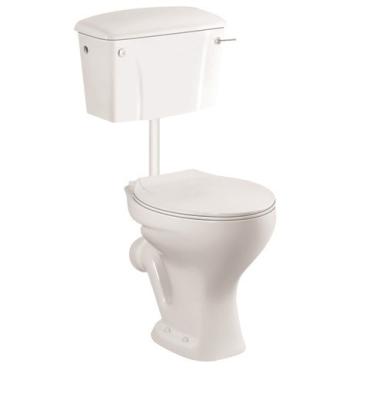 China Double-Flow China Supplier Floor Standing Two Piece Ceramic WC Public Toilet for sale