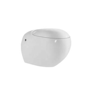 China Double-Flow Ceramic Egg Shape Wall Hung Portable Toilet Bowl S-4017 for sale