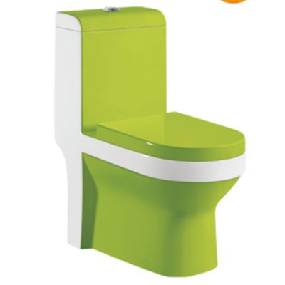 China Colorful Double-Flow KUHLEE Washdown Toilet Set One-Piece Colorful Toilets for sale