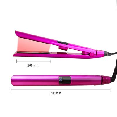 China Professional Latest Products Hotel Customized Own Brand Smart Hair Straightener With Infrared Technology Flat Iron Hair Tools for sale