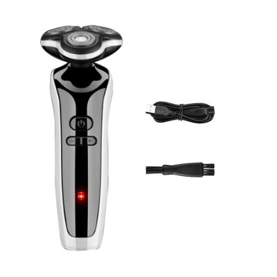 China Hot Selling Groomer Groomer USB Face Hair Remover Amazon Factory Triple Blade Waterproof Rotary Nose Beard Hair Trimmer Electric Shaver For Men for sale