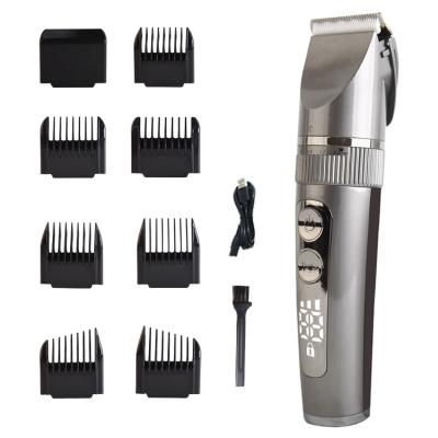 China 2020 New Style Hotel Hair Clipper Custom Adjustable Electric Professional Hair Trimmer Trimmer Filling Pusher Led Display for sale