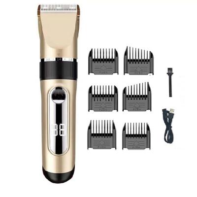 China Professional Waterproof Safety Clipper LED Display Electric Hair Trimmer Men Hair Clipper for sale