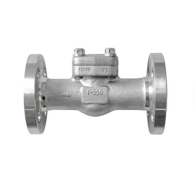 China General Monolithic Flange Stainless Steel F304H Forged Lifting Type One Piece Flange Swing Check Valve for sale