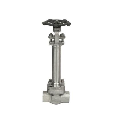 China General Forged Non-Low Temperature Extension Stem Stainless Steel Socket Welded F316 Gate Valve for sale