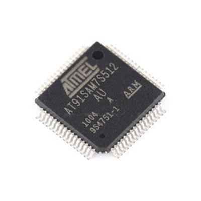 China AT91SAM7S512-AU Electronic Components TQFP64 Integrated Circuits AMR7 IC Embedded Micro Controller Chip MCU 8/16BIT 512KB FLASH AT91SAM7S512-AU for sale