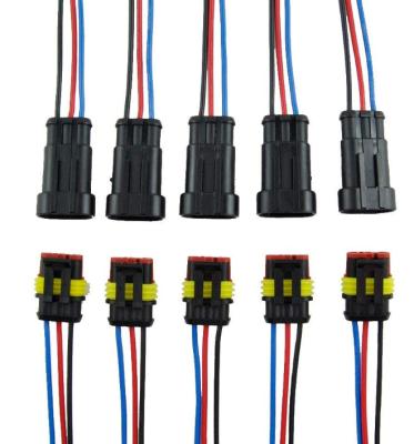 China Molex Electronic Cable Assembly 2 3 4 5 6 7 8 9 10 12 14 16 Pin Car LED Headlight Wiring Harness for sale