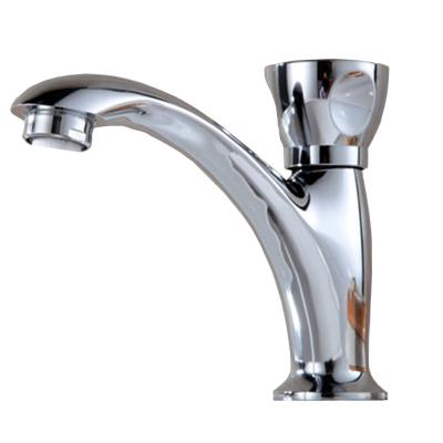 China 2022 Faucets Chrome Bathroom Basin Faucet Single Hole Metered Single Cold Basin Faucet 2022 for sale