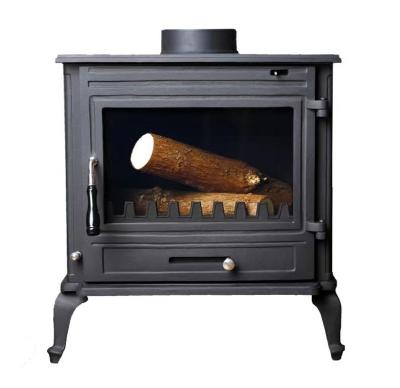 China Modern European style real cast iron firewood firewood fireplace wood heater for household use villa for sale