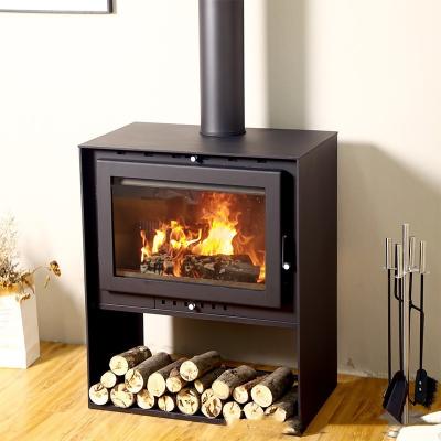 China Fashion High Quality Indoor Corner Fireplaces Metal Wood Fireplace Freestanding Furnace Heating for sale