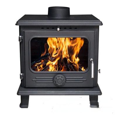 China Thickened Cast Iron Wood Burning Cast Iron Plate Fireplace Stoves Foor Free Indoor Thickened Wood Heater for sale