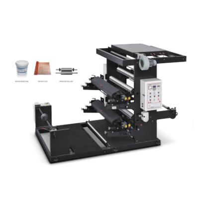 China Factory Price Two Color Nonwoven Fabric Letterpress Printing Printing Machine for sale