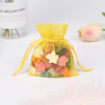 China Biodegradable High Quality Jewelry Gift Reasonable Price Colorful Transparent Organza Bags Pouches for sale