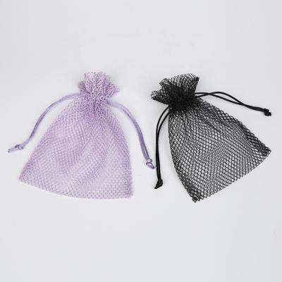 China Fast Delivery 24 Colors Gift Candy Jewelry Drawstring Package Pouch Organza Mesh Bags For Wedding Party for sale