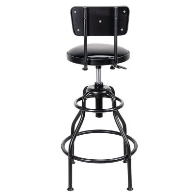 China Adjustable Shop Stool With Backrest Heavy Duty Hydraulic Adjustable Shop Stool JT-AS130 for sale