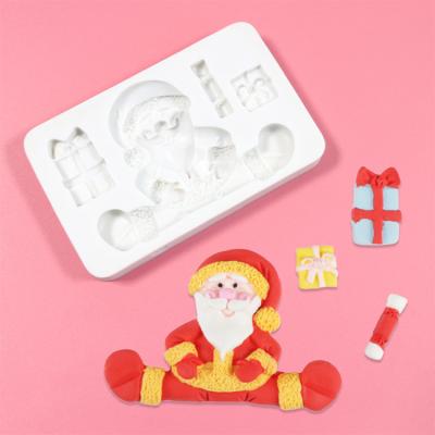 China 3D Crutch Disposable Silicone Fondant Cake Chocolate Soap Candle Decoration Home Baking Mold for sale