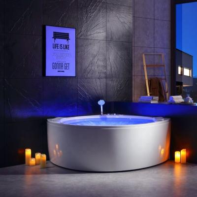 China Japanese Bathtub 2 Adult Massage Bathtub 2 Person Luxury Acrylic Corner Waterfall Whirlpool Whirlpool Bathtub Soaking Massage for sale