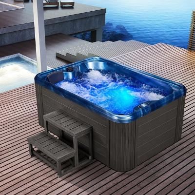 China Modern 2-3 Person Japan Luxury Massage Spa Supplies Outdoor Bath Air Jetted Balboa Whirlpool Hot Tub Home Bath Spa for sale