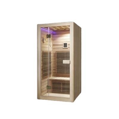 China luxury mini portable portable infrared sauna room solid wood computer control panel bathroom sauna dry rooms for sale for sale