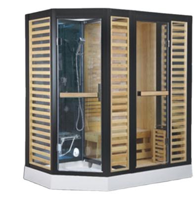 China New Design Diamond Shape Steam Shower Room Traditional Modern Traditional Sauna Room And Sauna Dry Suit Steamer Room for sale