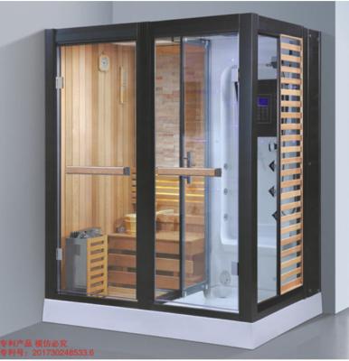 China Modern Modern Saturated Steam Shower And Dry Sauna Suit With Carbon Fiber Heating Panel Steam Sauna Room for sale