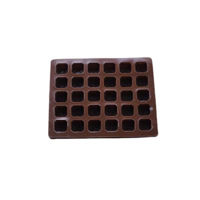 China Good Quality OEM ODM Brown Letter Block Shape Ice Chocolate Pudding Viable Cake Decorating Mold Silicone for sale