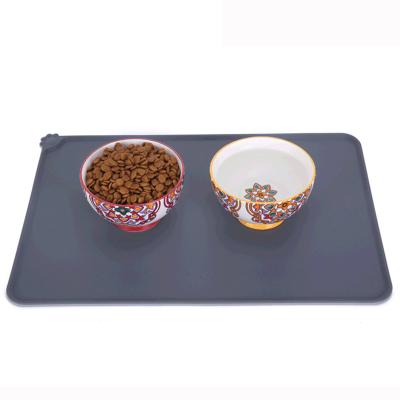 China Wholesale New Products Pet Travel Silicone Waterproof Mat Dog Cat Silicone Food Feeding Mat Silicone Feeding Mat for sale