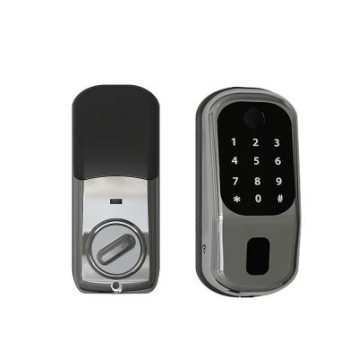 China Cheap Smart Biometric Fingerprint Door Lock Padlock Black Home Department Lock Smart Lock for sale