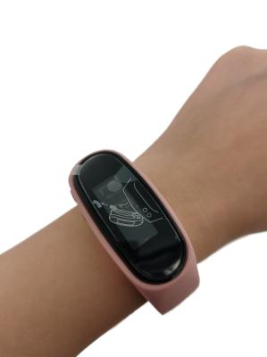 Cina Rettangolo rosa di silicone indossabile passo tracker pedometro semplice polso in vendita