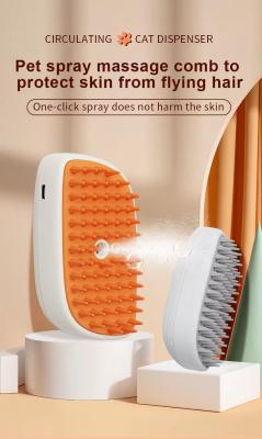 China Pet Steam Massage Brush Equipped With Dual Functionality Of Steam And Massage for sale