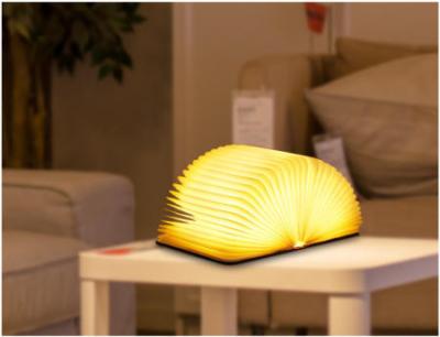 Chine Nouveauté Lumière de livre pliable 5 couleurs Lumière de nuit pliable Lampe de table portable à vendre