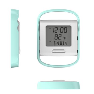 China Gepersonaliseerde Plastic Digital Led Clock Met Moderne Zonsopgang Alarm Te koop